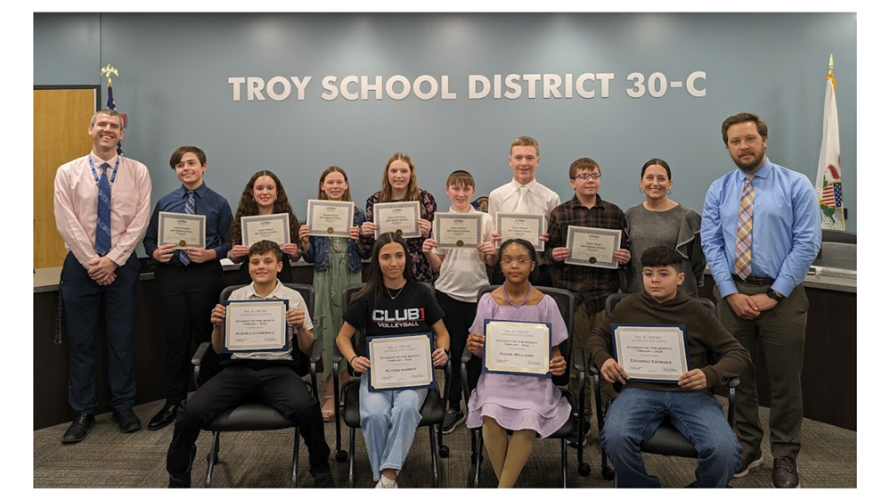  Picture of Troy 30-C February Students of the Month